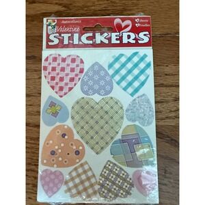 Color Clings Valentine Heart Stickers 4 Sheets Paper Magic Group 487900-101 USA